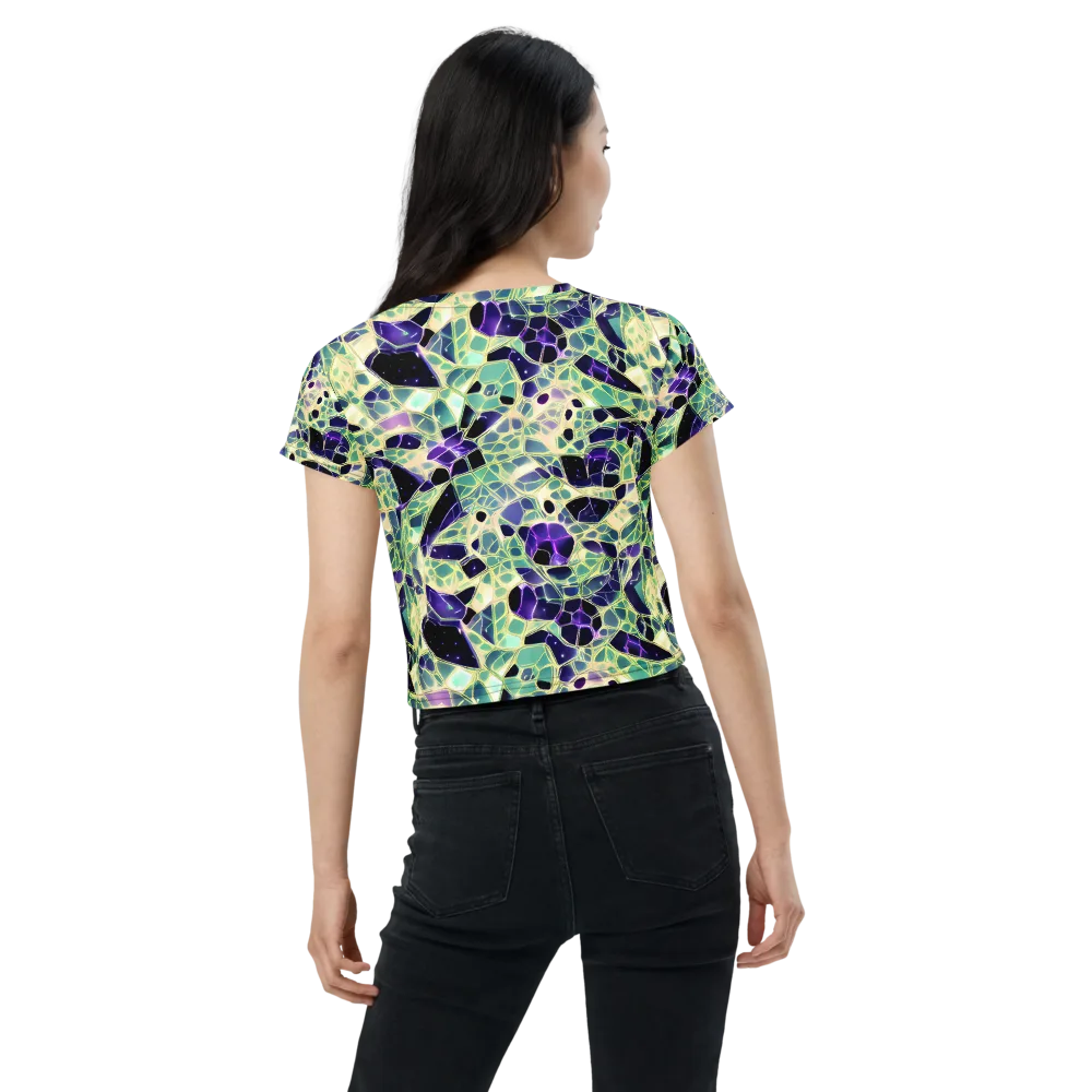 Midnight Membrane on Crop Tee — Back