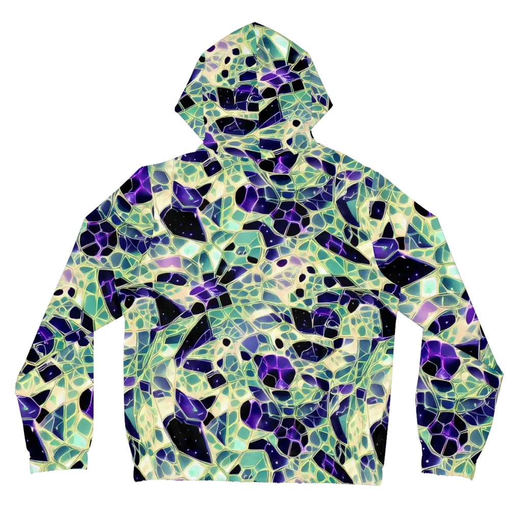 Midnight Membrane on Women's Full-Zip Hoodie — Back