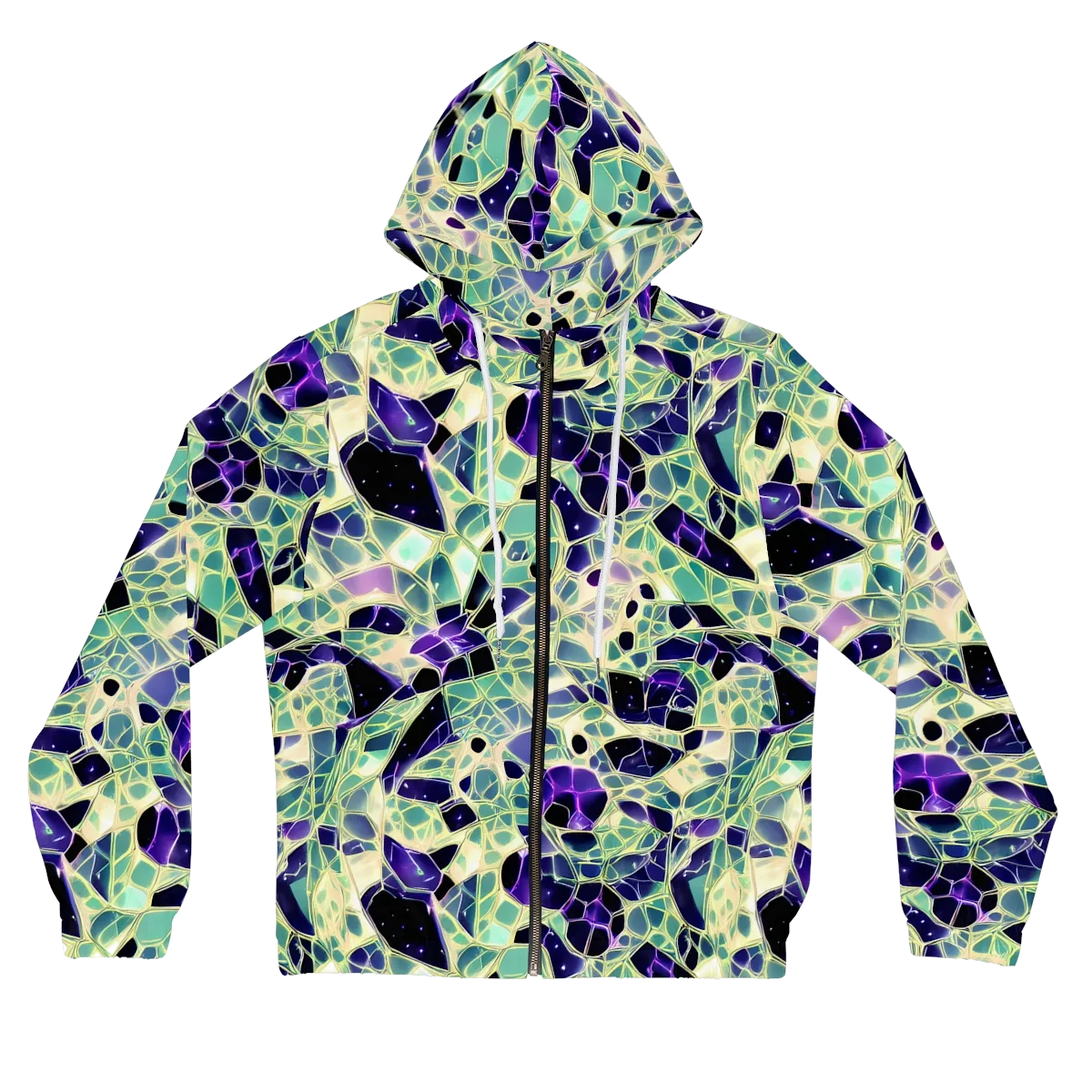 Midnight Membrane on Women's Full-Zip Hoodie — Front