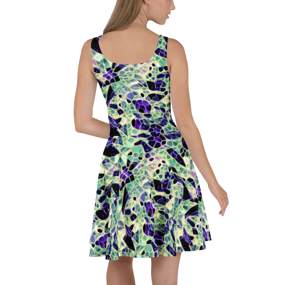 Midnight Membrane on Skater Dress — Back