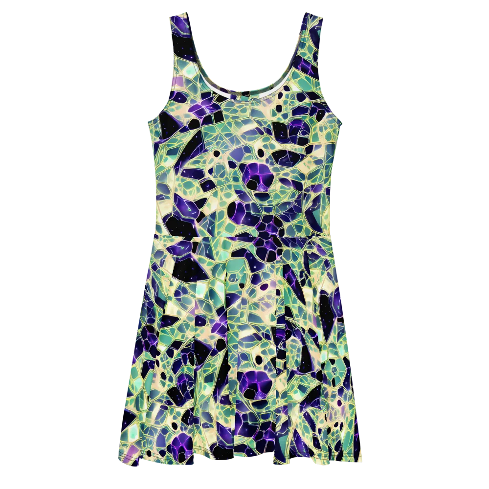 Midnight Membrane on Skater Dress — Front