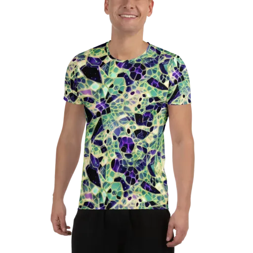 Midnight Membrane on a Men's Athletic T-Shirt