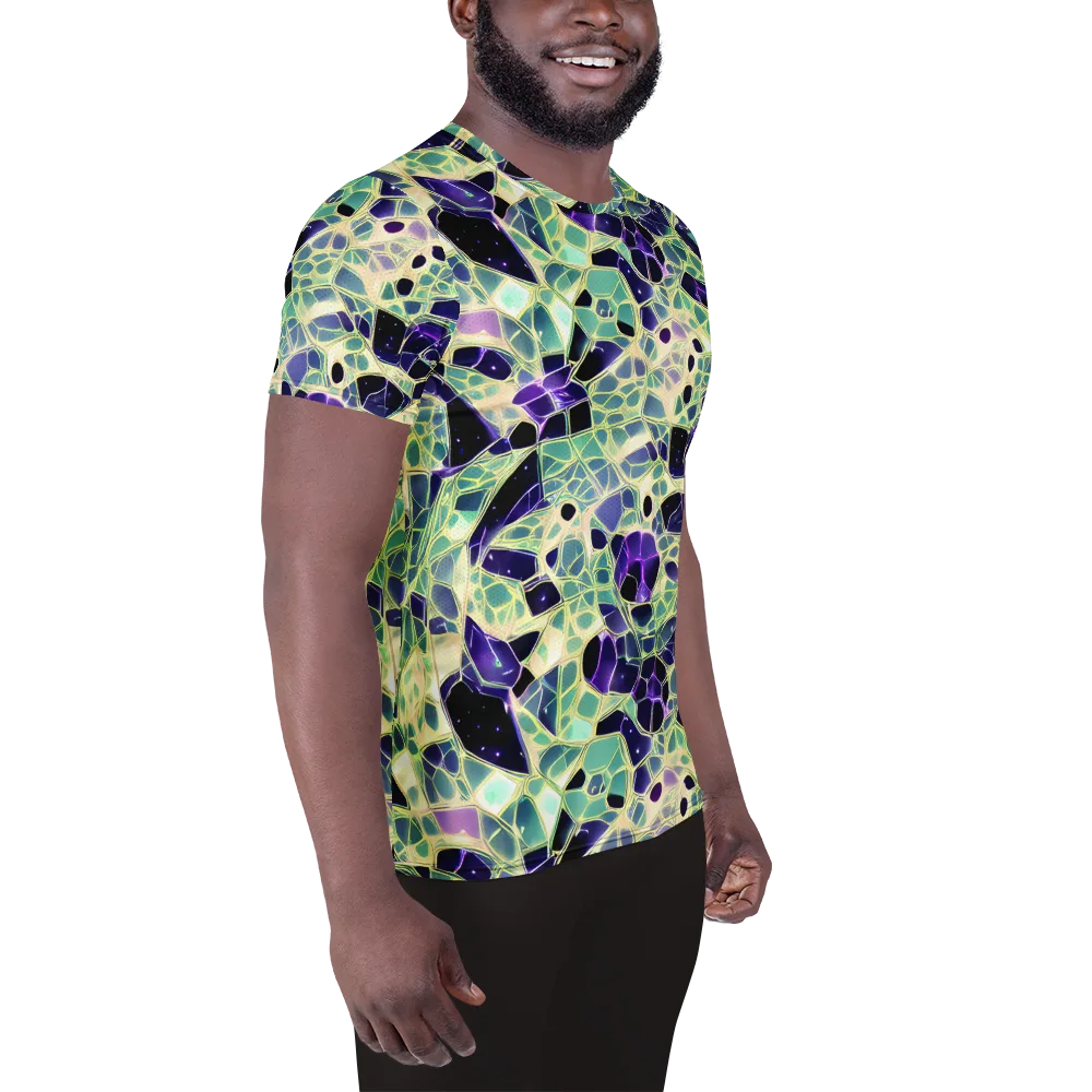 Midnight Membrane on Men's Athletic T-Shirt — Right