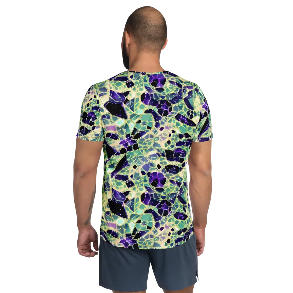 Midnight Membrane on Men's Athletic T-Shirt — Back