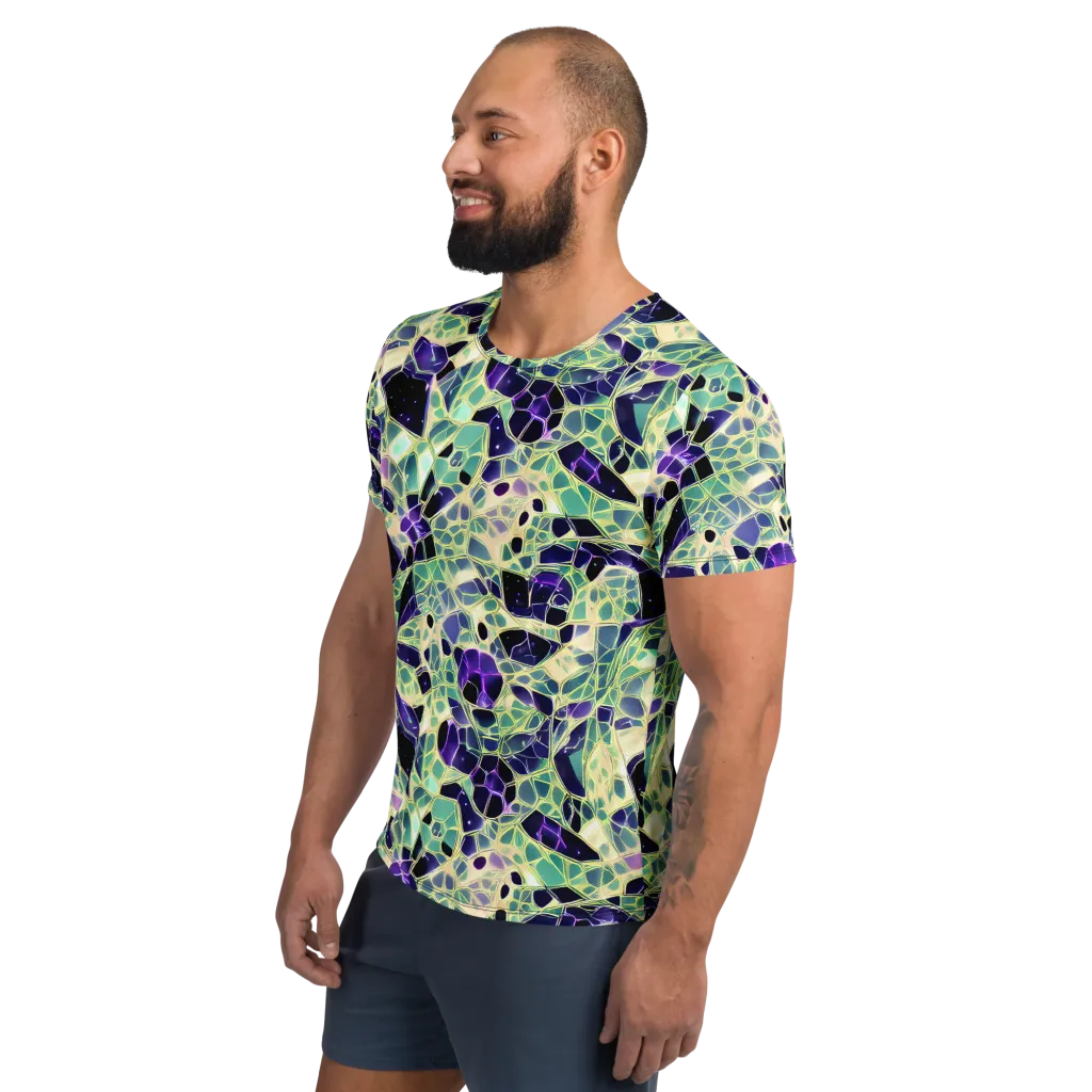 Midnight Membrane on Men's Athletic T-Shirt — Left
