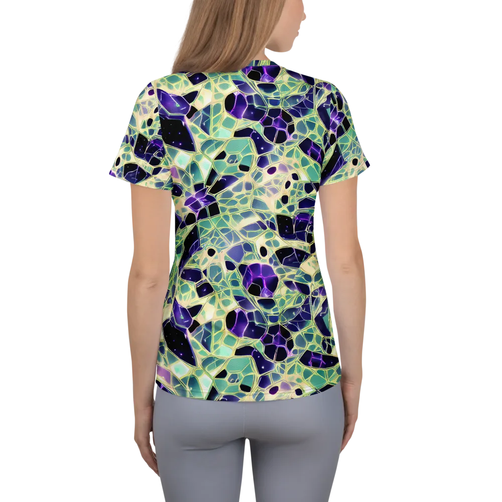Midnight Membrane on Women's Athletic T-Shirt — Back
