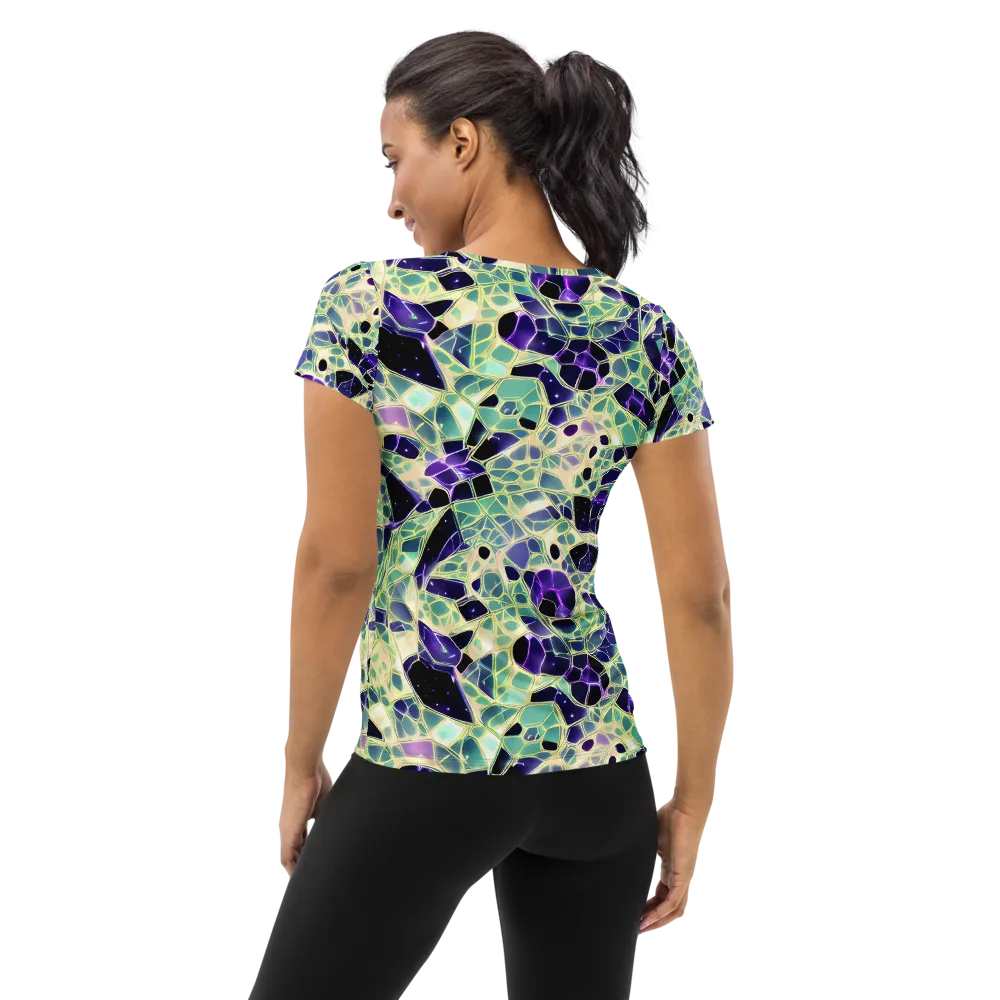 Midnight Membrane on Women's Athletic T-Shirt — Back