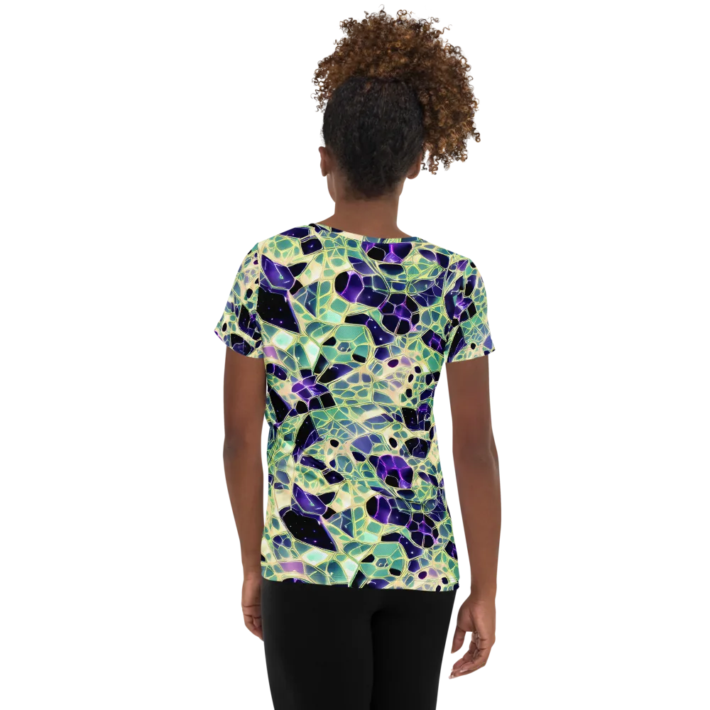Midnight Membrane on Women's Athletic T-Shirt — Back