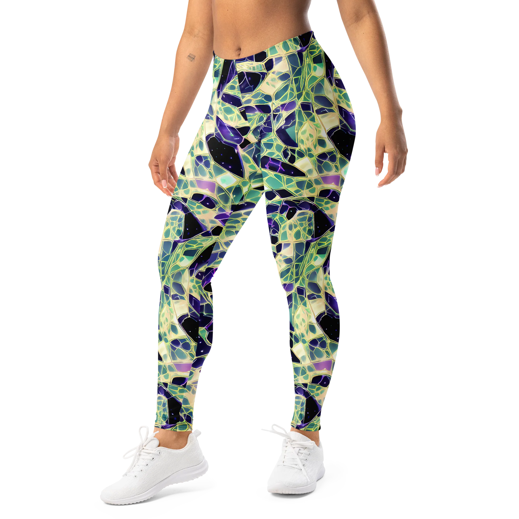 Midnight Membrane on Leggings — Left Front