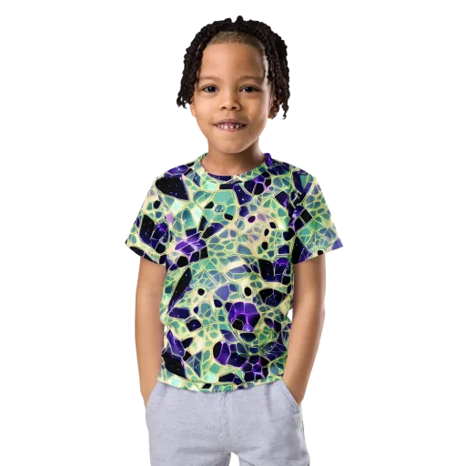 Midnight Membrane on a Kids Crew Neck T-Shirt