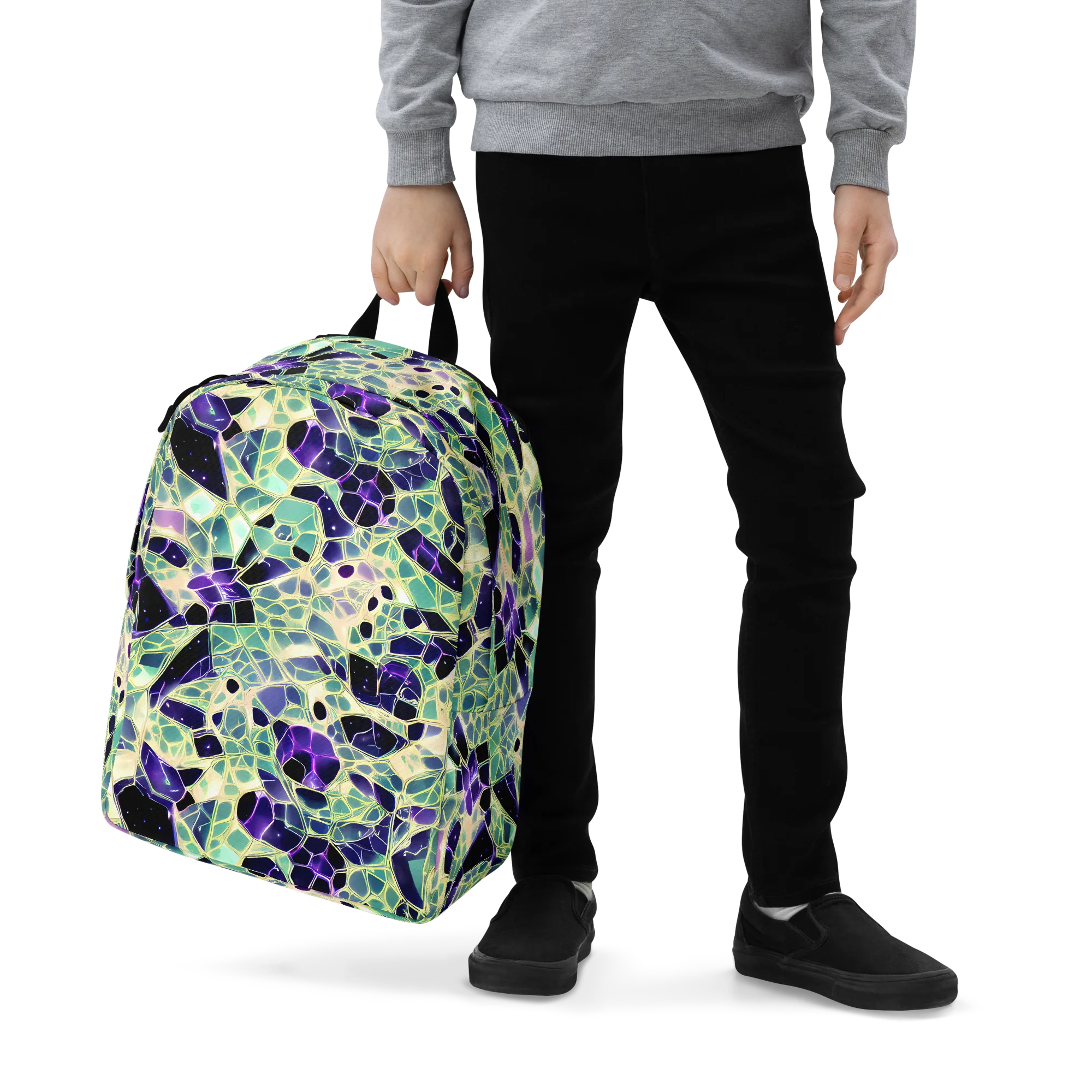 Midnight Membrane on Minimalist Backpack — Zoomed-in