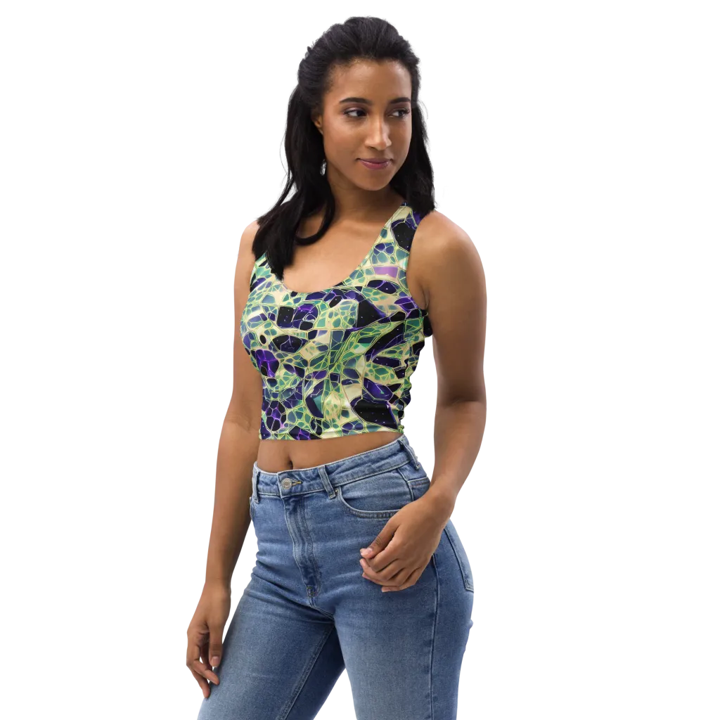 Midnight Membrane on Crop Top — Left Front