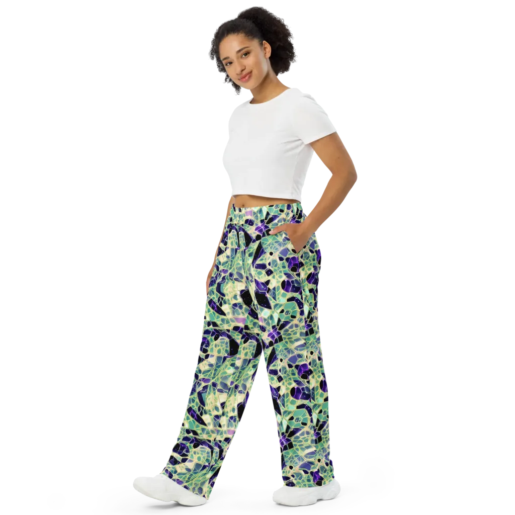 Midnight Membrane on Wide-Leg Pants — Left Front