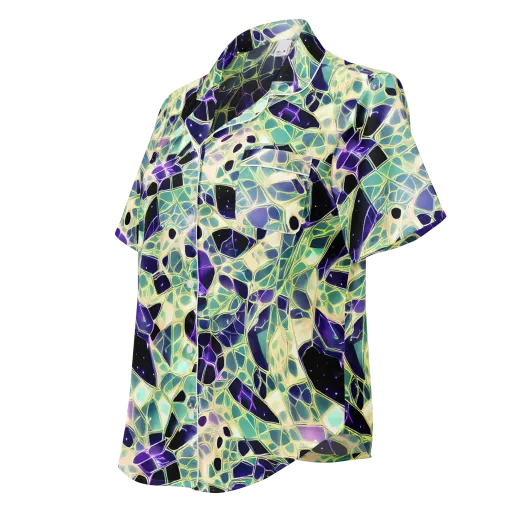 Midnight Membrane on a Women's Short Sleeve Pajama Top