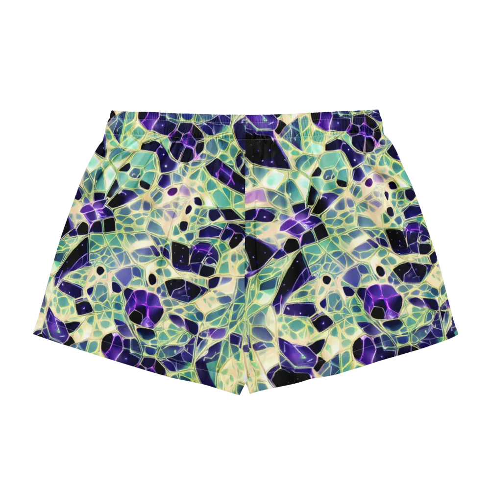 Midnight Membrane on Women's Pajama Shorts — Back