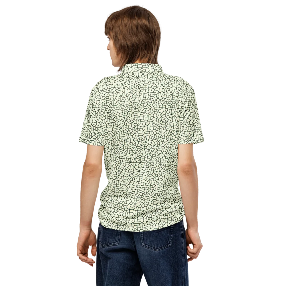 Verdant Fissure on Men's Slim Fit Polo Shirt — Back