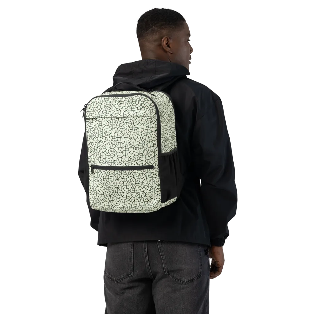 Verdant Fissure on Utility Backpack — Back