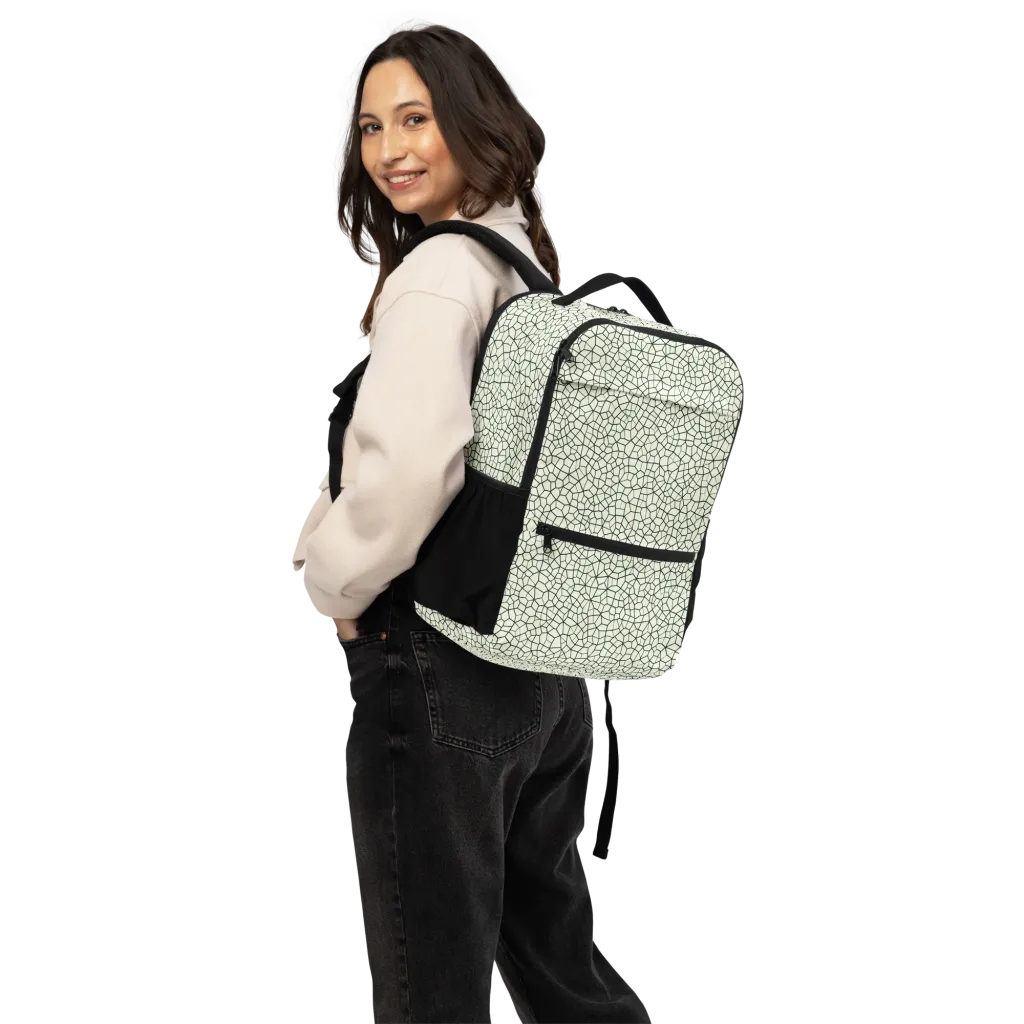 Verdant Fissure on Utility Backpack — Back
