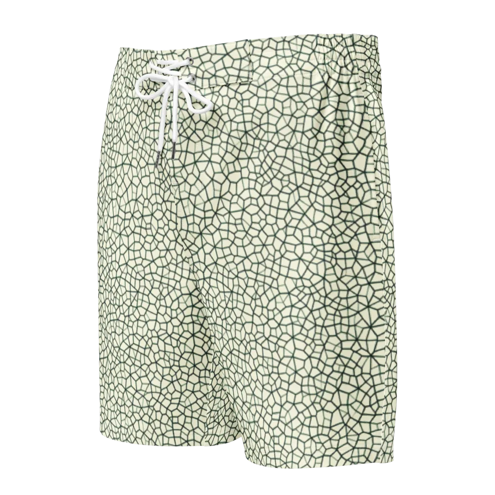 Verdant Fissure on Men's Board Shorts — Front
