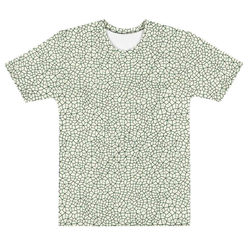 Verdant Fissure on Men's Cotton Crew Neck T-Shirt — Front