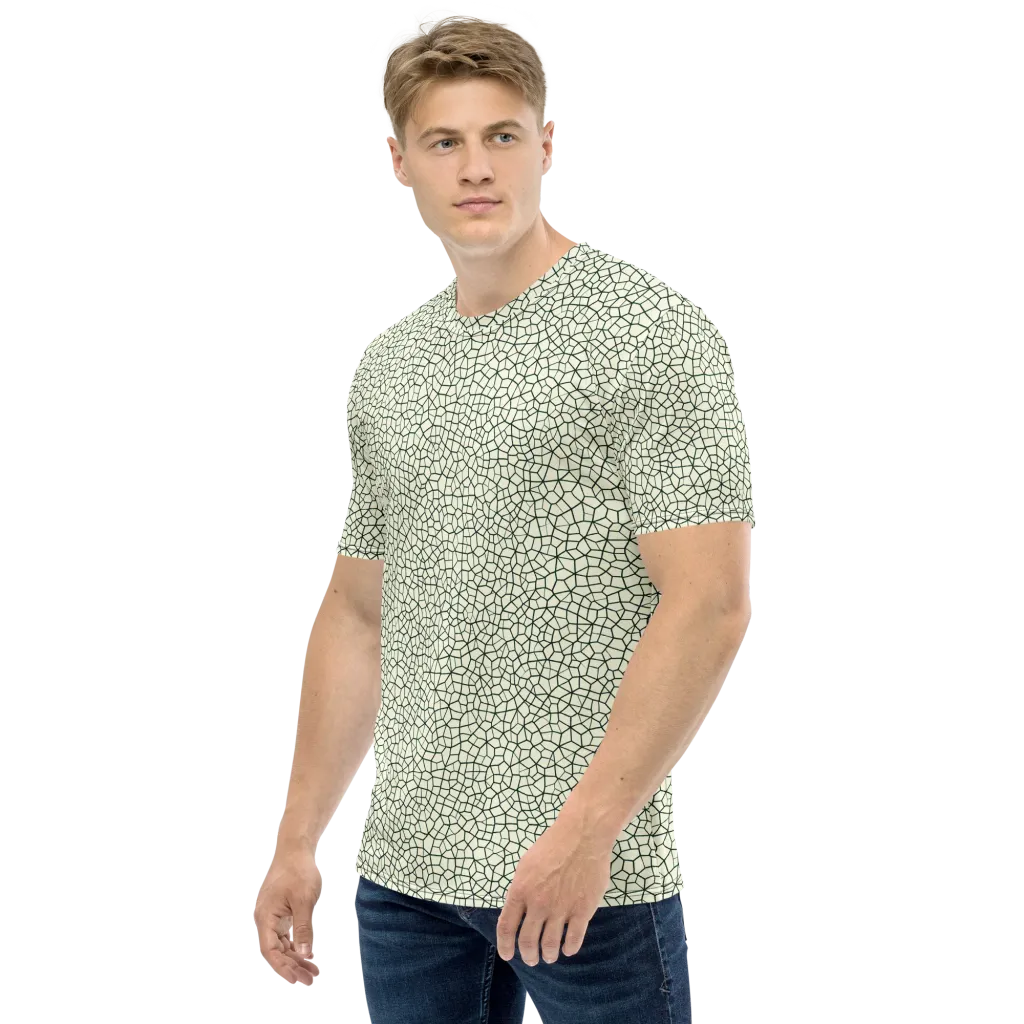 Verdant Fissure on Men's Crew Neck T-Shirt — Left