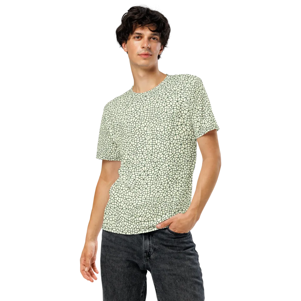 Verdant Fissure on Men's Crew Neck T-Shirt — Front