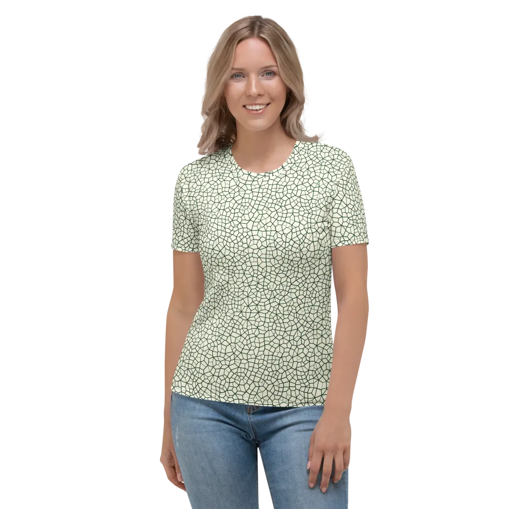 Verdant Fissure on Women's Crew Neck T-Shirt — Front