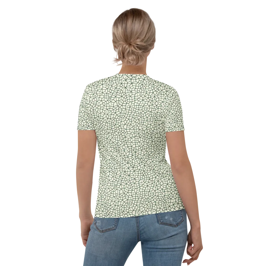 Verdant Fissure on Women's Crew Neck T-Shirt — Back