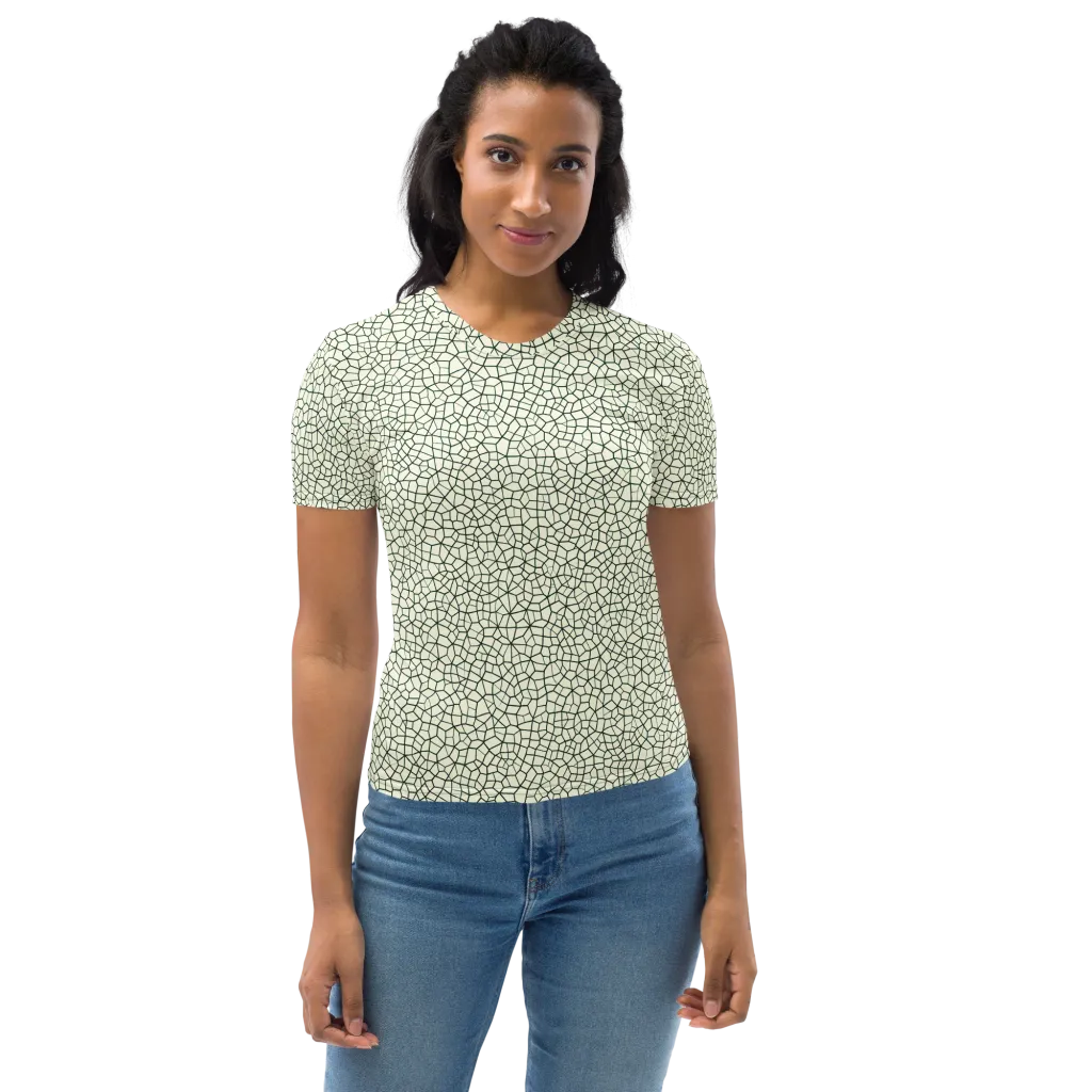 Verdant Fissure on Women's Crew Neck T-Shirt — Front
