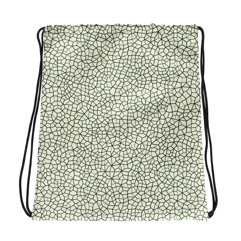 Verdant Fissure on Drawstring Bag — Photo