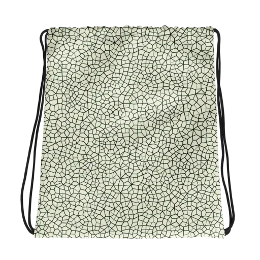Verdant Fissure on a Drawstring Bag