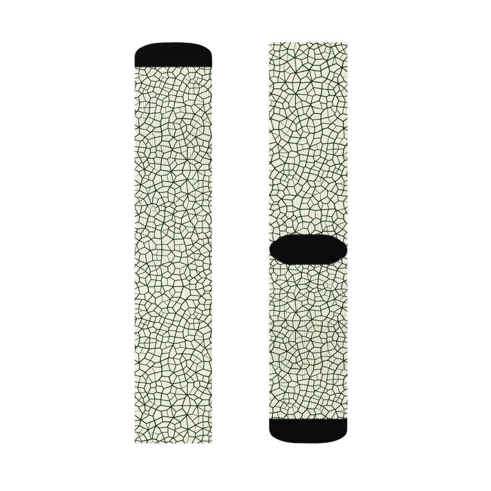 Verdant Fissure on Socks — Left Sock
