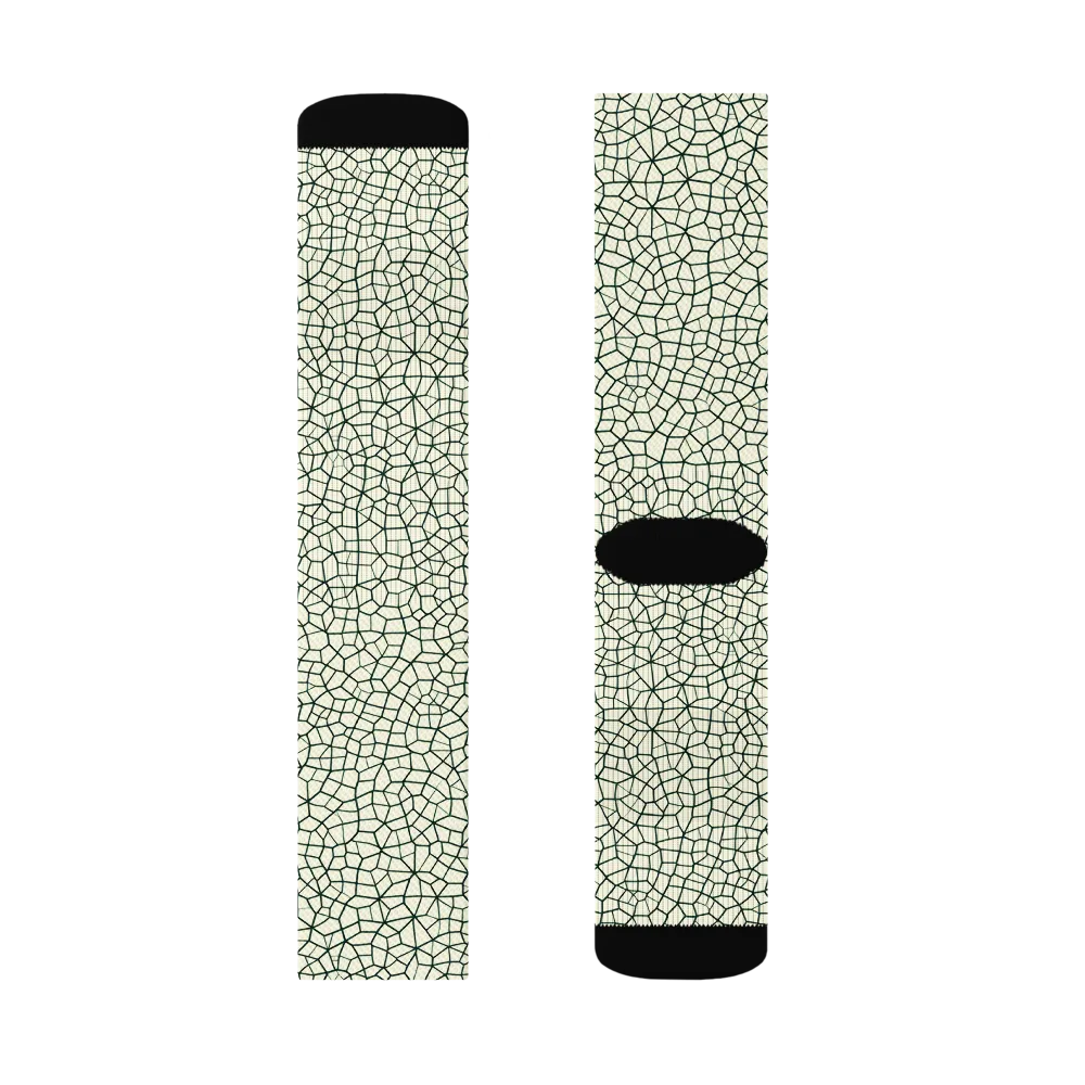 Verdant Fissure on Socks — Right Sock