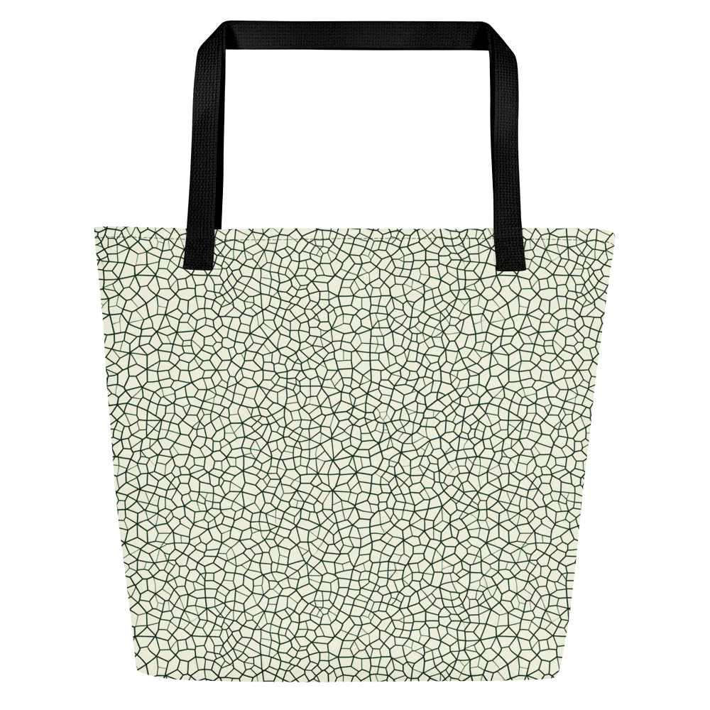 Verdant Fissure on Large Tote Bag W/ Pocket — Front