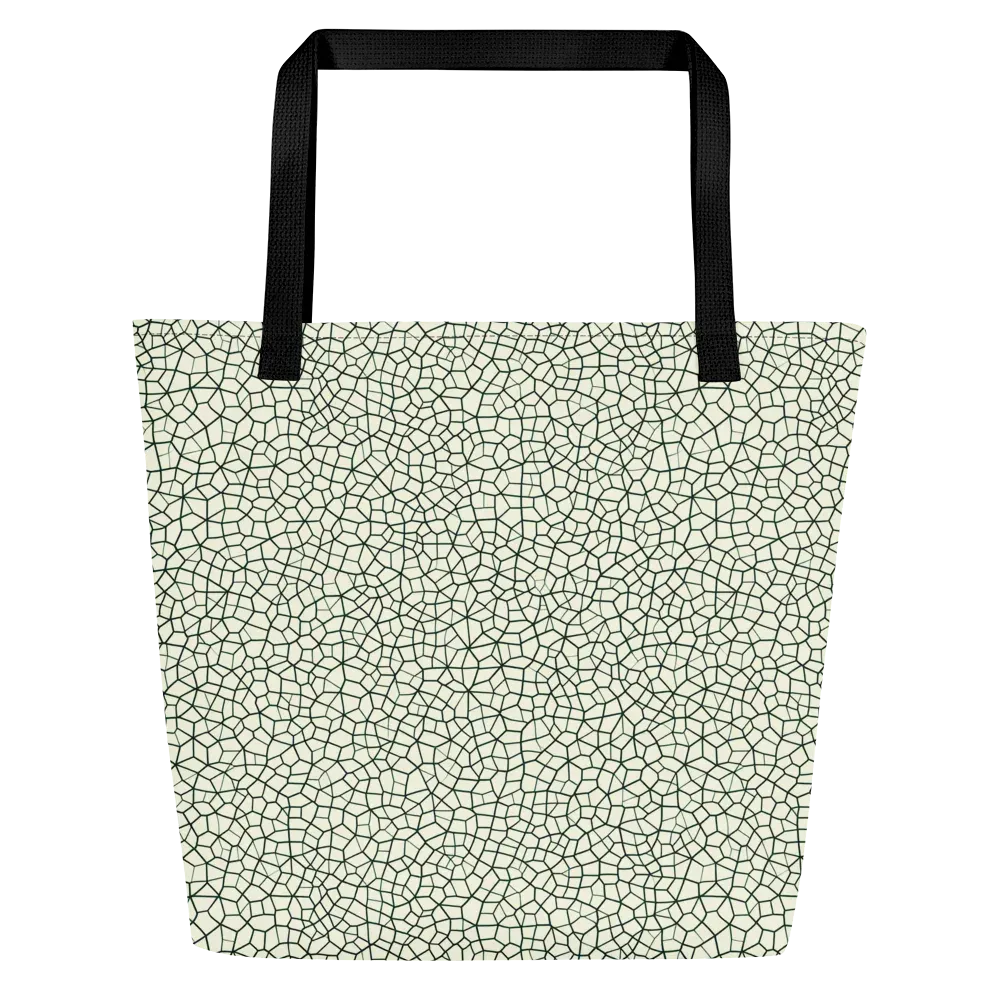 Verdant Fissure on Large Tote Bag W/ Pocket — Front