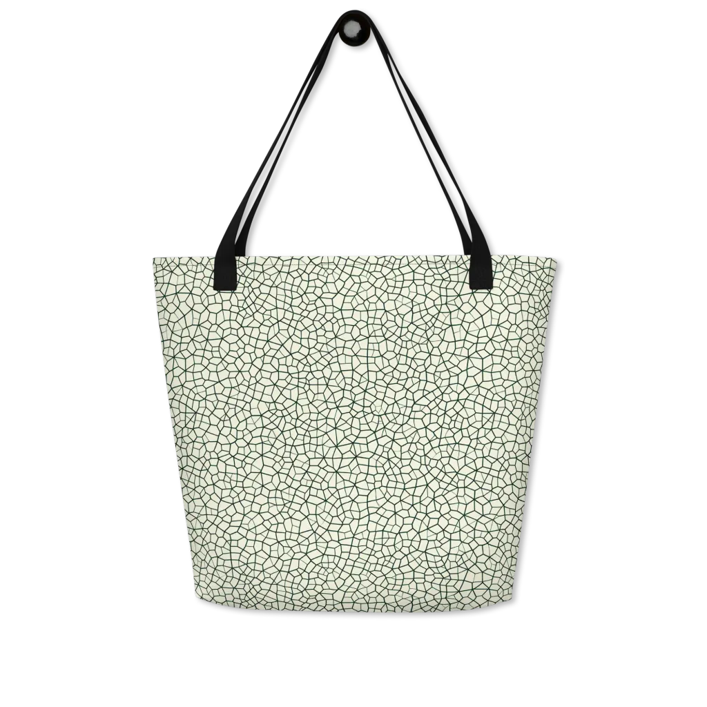 Verdant Fissure on Large Tote Bag W/ Pocket — Front