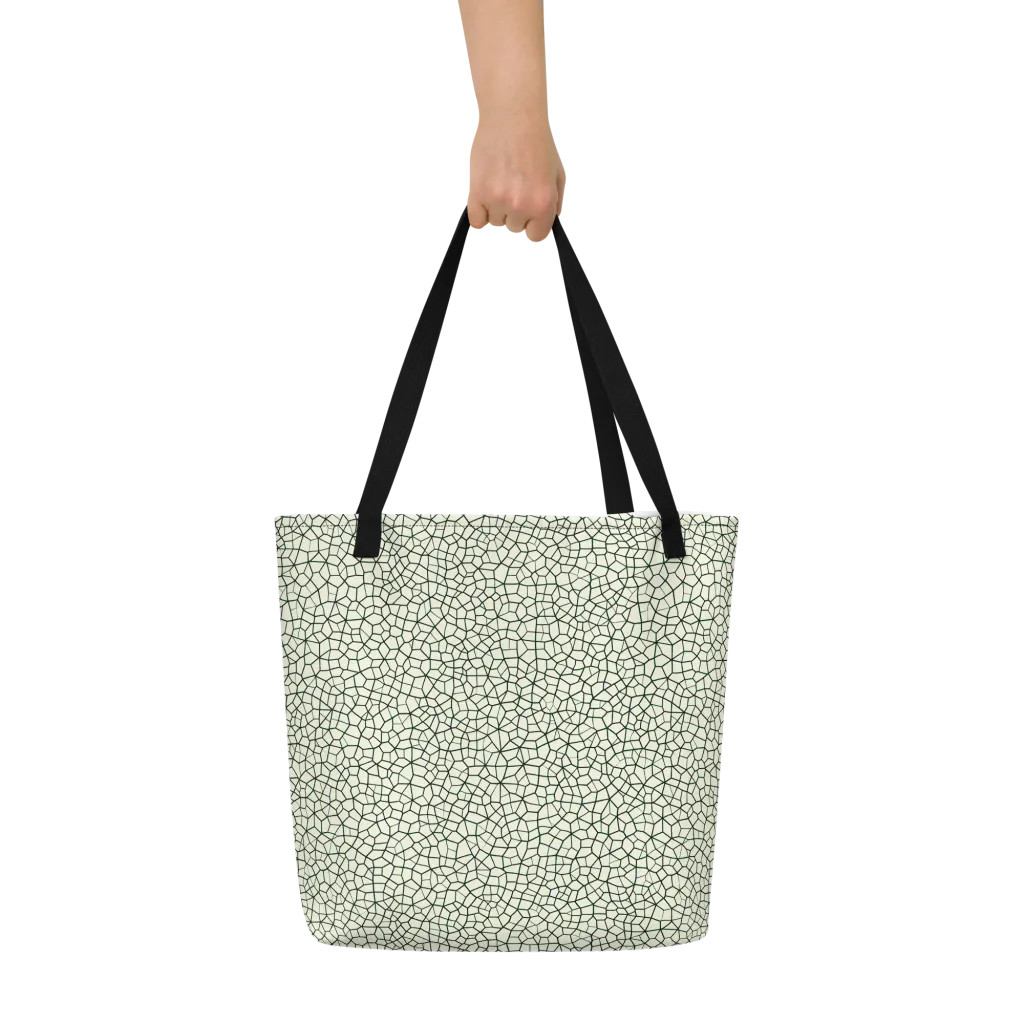 Verdant Fissure on Large Tote Bag W/ Pocket — Front