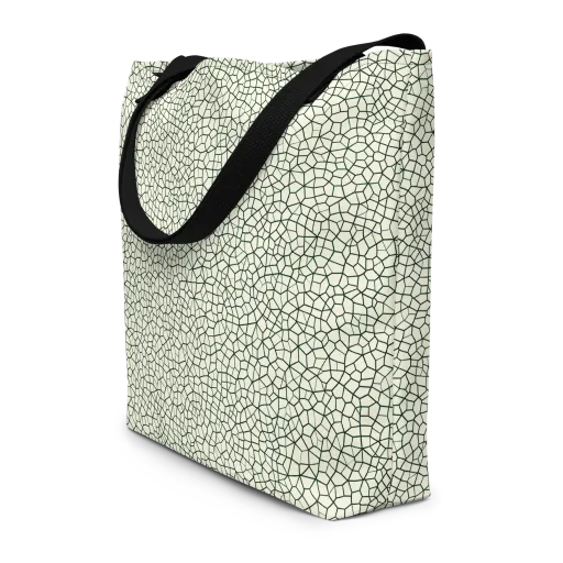 Verdant Fissure on a Large Tote Bag W/ Pocket
