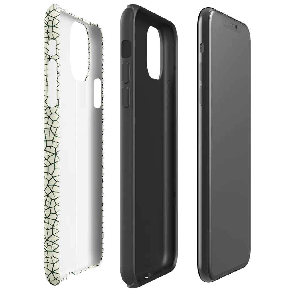 Verdant Fissure on Tough Case for iPhone® — Right