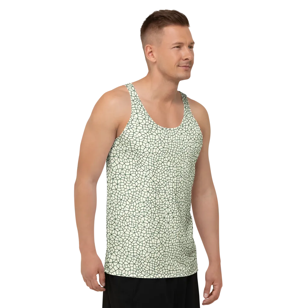 Verdant Fissure on Men's Tank Top — Right Front