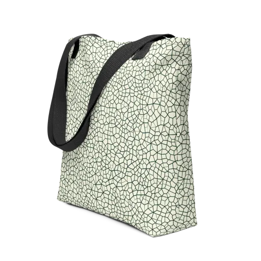 Verdant Fissure on a Tote Bag