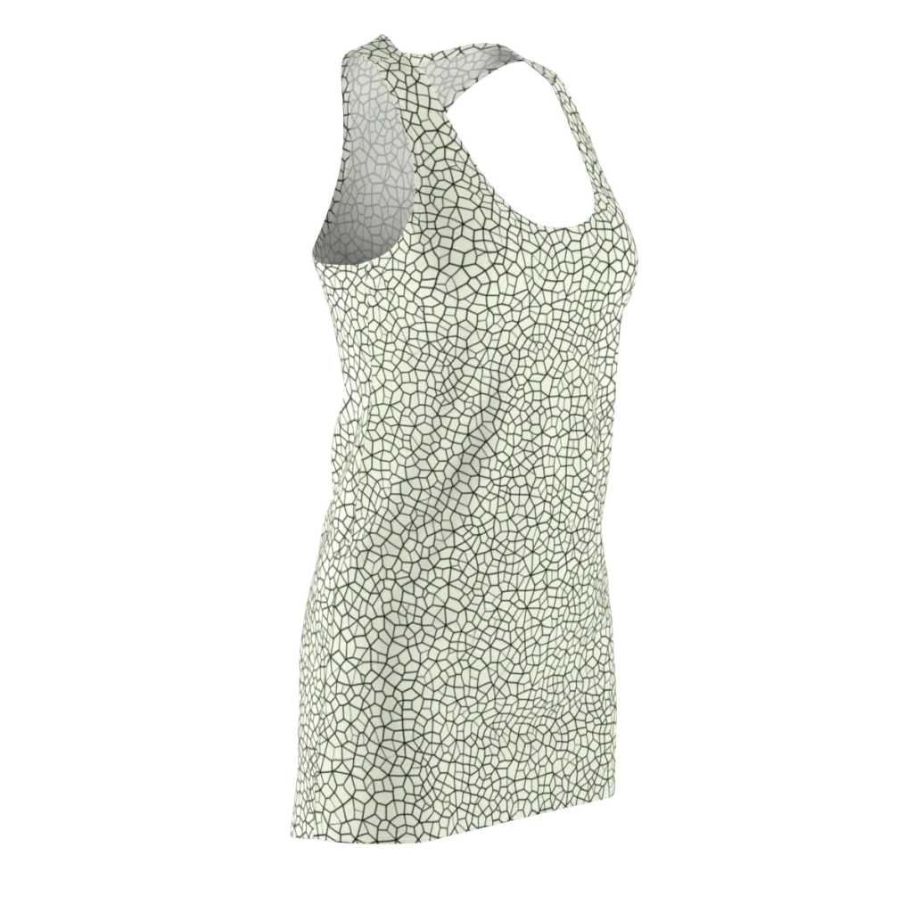 Verdant Fissure on Racerback Dress — Front Side