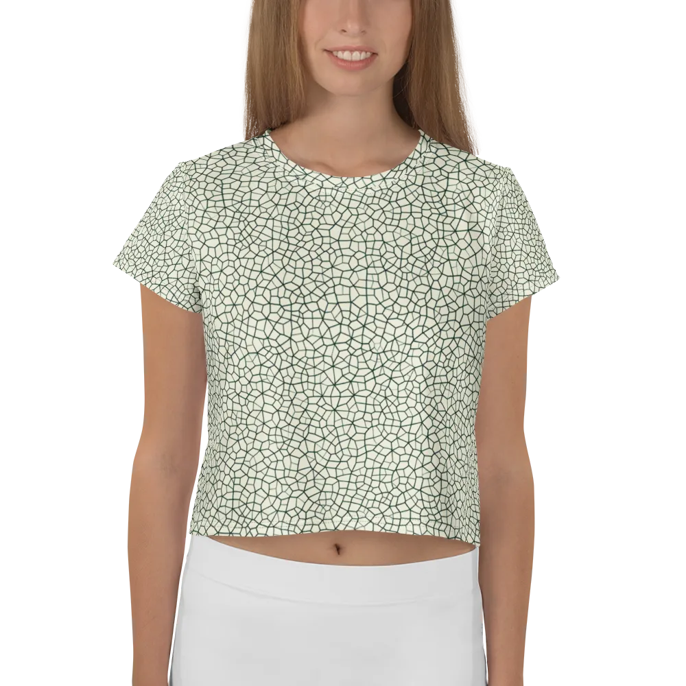 Verdant Fissure on Crop Tee — Front