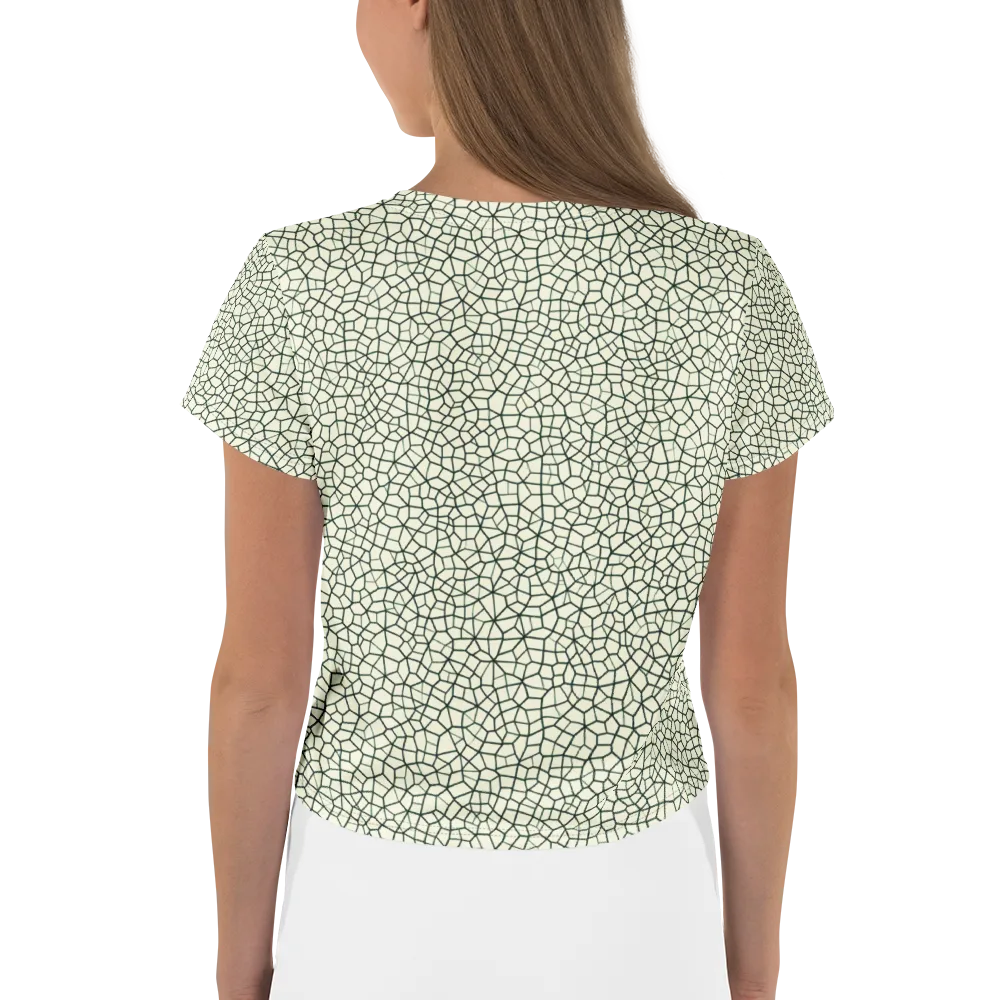 Verdant Fissure on Crop Tee — Back