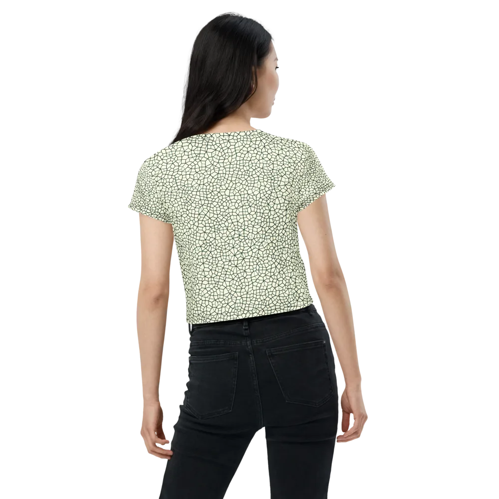Verdant Fissure on Crop Tee — Back