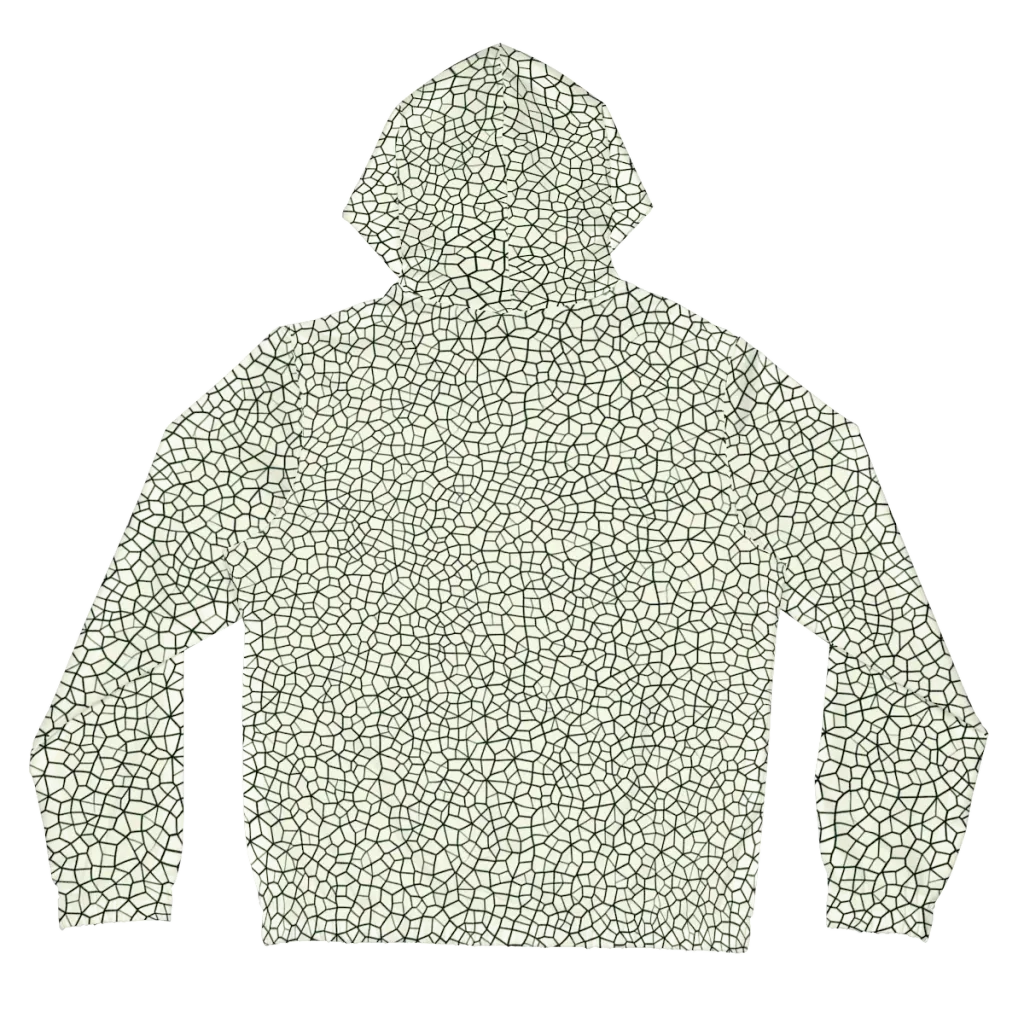 Verdant Fissure on Women's Full-Zip Hoodie — Back