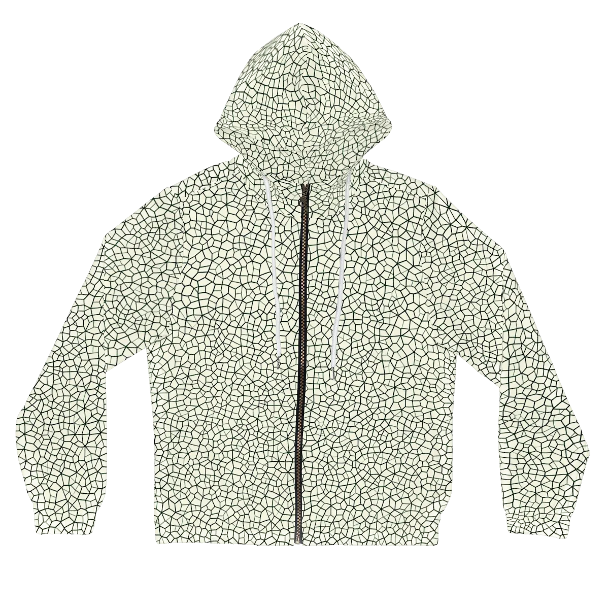 Verdant Fissure on Women's Full-Zip Hoodie — Front