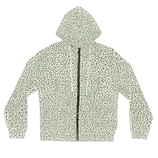 Verdant Fissure on a Women's Full-Zip Hoodie