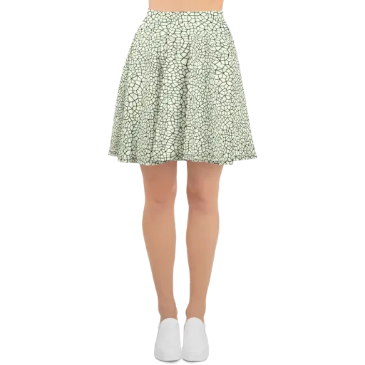 Verdant Fissure on a Skater Skirt