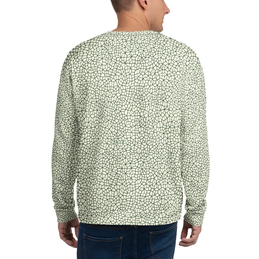 Verdant Fissure on Sweatshirt — Back